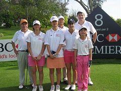 青少年選手新加坡參加滙豐女子冠軍賽配對賽